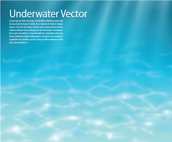 Underwater background vector set Underwater background vector set