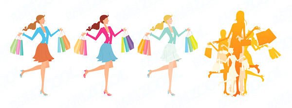 women shopping fashion 