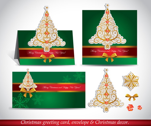 greeting envelope decorative christmas card 