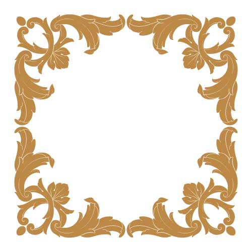 Classical baroque style frame vector design 02 Classical baroque style frame vector design 02
