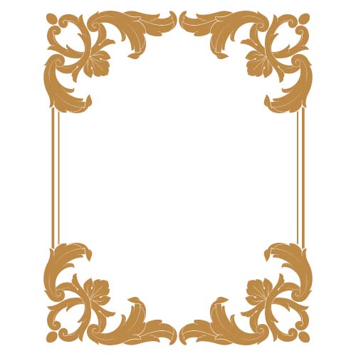 Classical baroque style frame vector design 09 Classical baroque style frame vector design 09