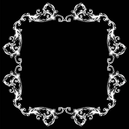 Classical baroque style frame vector design 10 Classical baroque style frame vector design 10