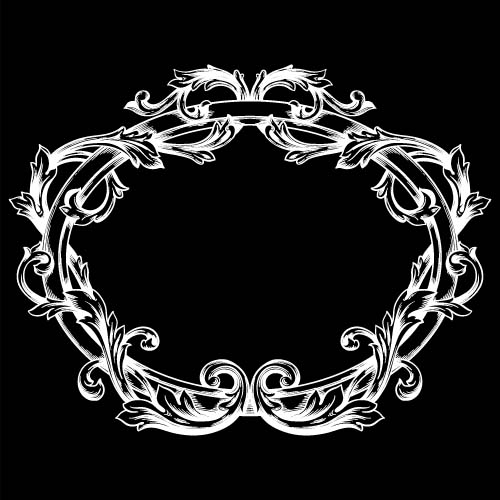 Classical baroque style frame vector design 13 Classical baroque style frame vector design 13
