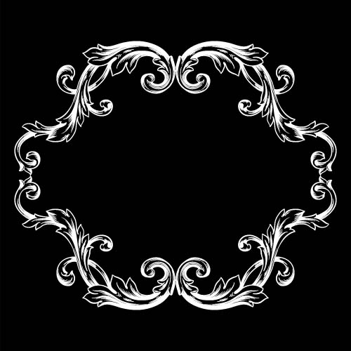 Classical baroque style frame vector design 14 Classical baroque style frame vector design 14