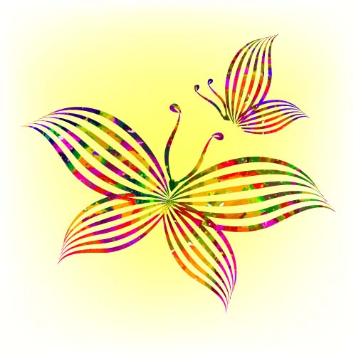 Elegant butterflies background vector set 02 Elegant butterflies background vector set 02