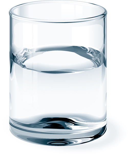 Glass cup and water vector material 01 Glass cup and water vector material 01