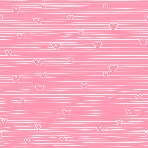 wavy pattern outline heart 