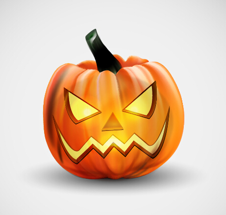 Horror pumpkins halloween vector 01 Horror pumpkins halloween vector 01