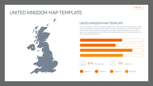 templates map infographic business 