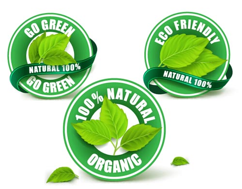 Products natural labels 