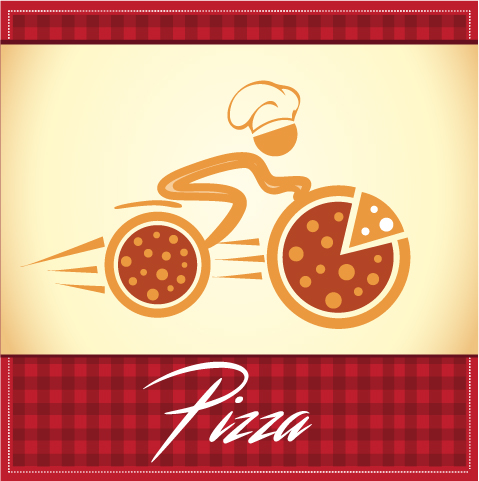 Pizza delivery logo vector Pizza delivery logo vector