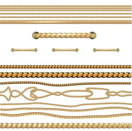 Realistic rope border and frame vector 02 Realistic rope border and frame vector 02