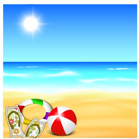 Beautiful Summer beach background 01 Beautiful Summer beach background 01