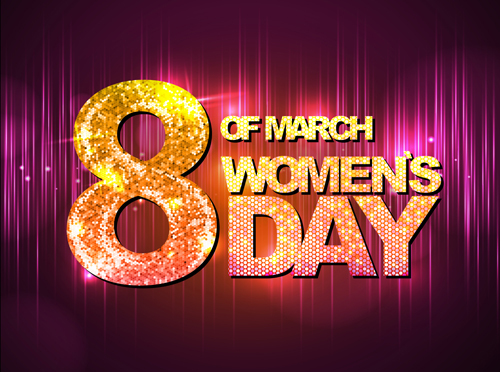 Womens day party background vector 03 Womens day party background vector 03
