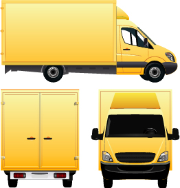 yellow delivery cargo 