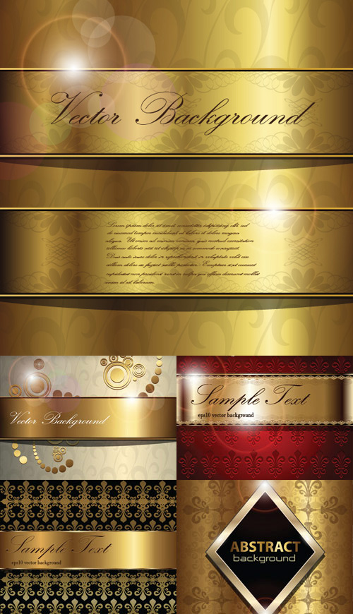 Golden background vector graphic