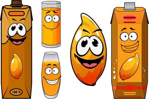 packaging juice cartoon 