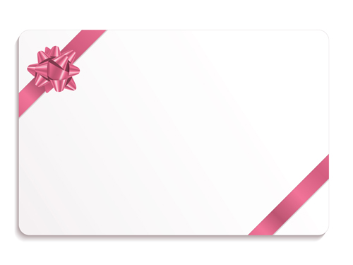 Christmas gift cards with ribbon vector set 02 Christmas gift cards with ribbon vector set 02