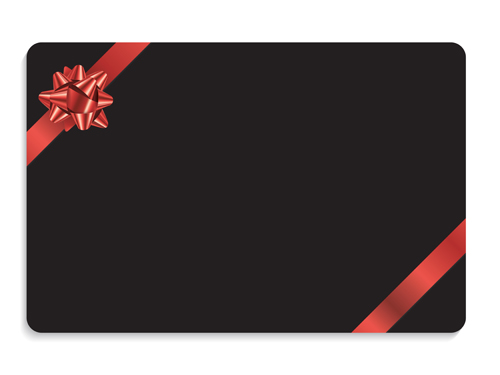 Christmas gift cards with ribbon vector set 06 Christmas gift cards with ribbon vector set 06