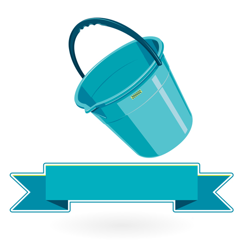 Construction tools with ribbon banners vectors 03 Construction tools with ribbon banners vectors 03