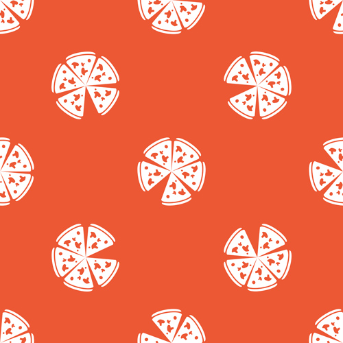 seamless pizza pattern creative 