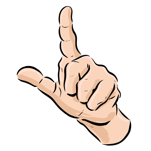 Gesture symbols creative vector graphics 01 Gesture symbols creative vector graphics 01