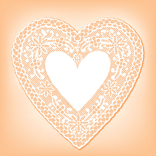 Lace heart cards vector material 02 Lace heart cards vector material 02