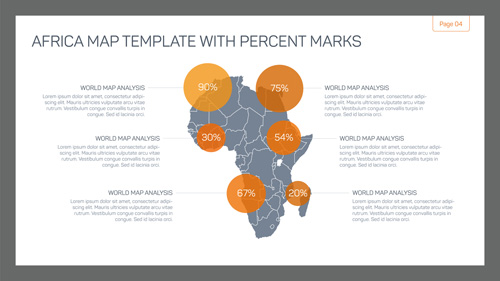 templates map infographic business 