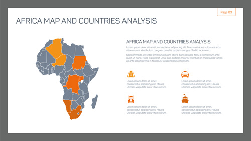 Map with infographic business templates vector 05 Map with infographic business templates vector 05