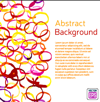 Messy watercolor art background vector 07
