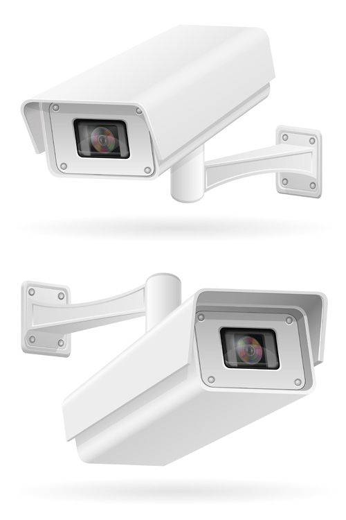 video surveillance realistic material 
