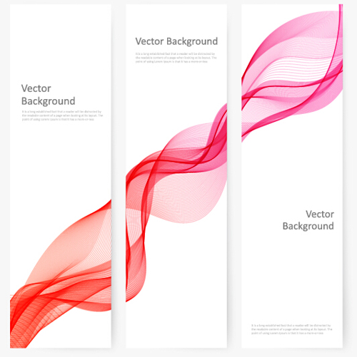 Smoke with wavy abstract banners set 04 Smoke with wavy abstract banners set 04