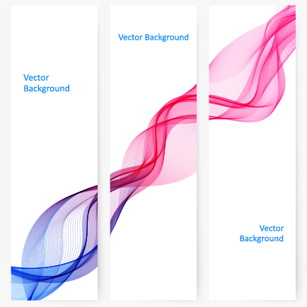 Smoke with wavy abstract banners set 08 Smoke with wavy abstract banners set 08
