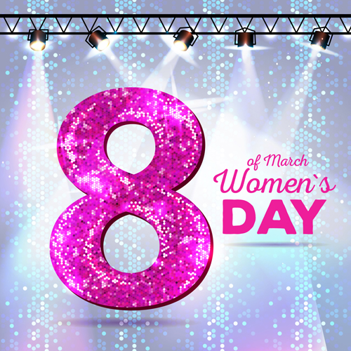 Womens day party background vector 02 Womens day party background vector 02