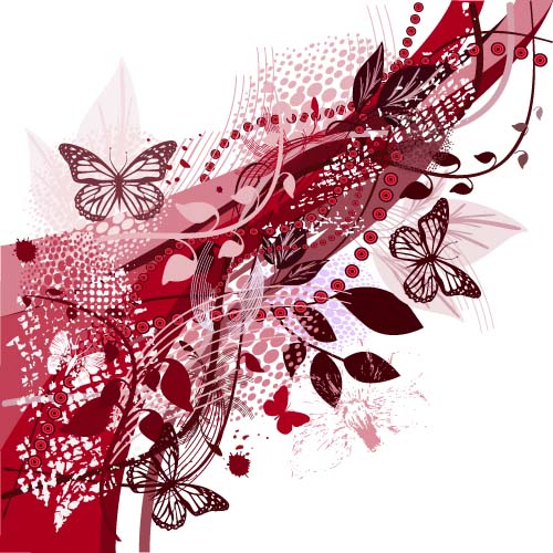 Abstract butterflies moderin background vector Abstract butterflies moderin background vector
