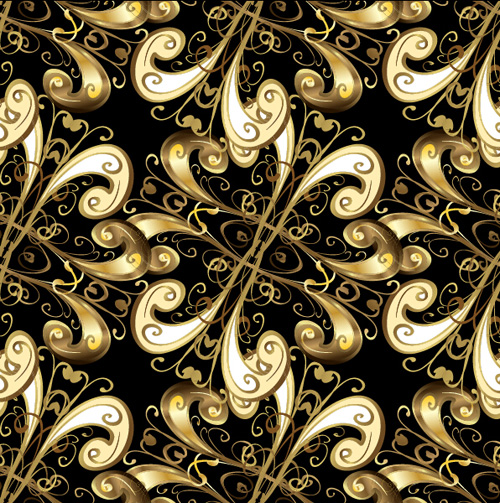 Decorative ornate pattern seamless vector 02 Decorative ornate pattern seamless vector 02