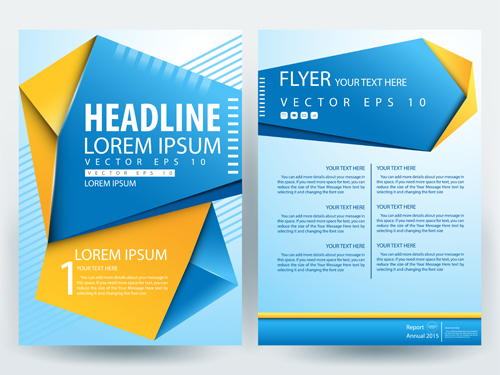 Flyer or brochure cover modern design vector 04 Flyer or brochure cover modern design vector 04