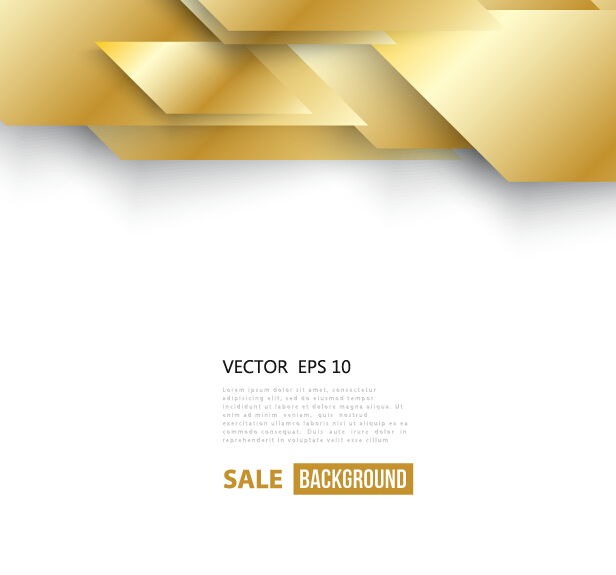 Golden shapes modern background 02