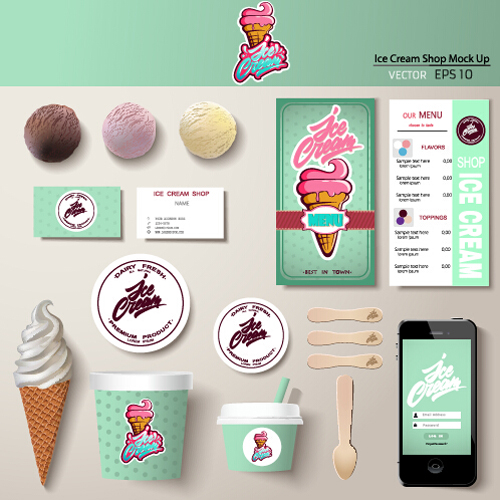 phone ice cream cards 