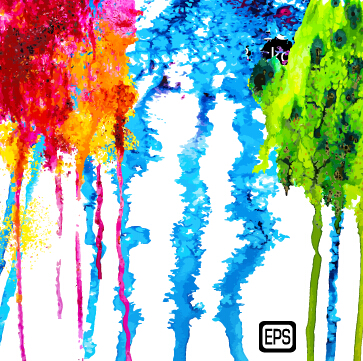 Messy watercolor art background vector 03 Messy watercolor art background vector 03