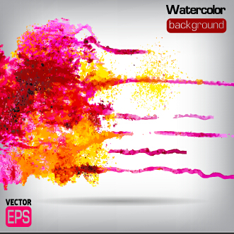 Messy watercolor art background vector 05 Messy watercolor art background vector 05