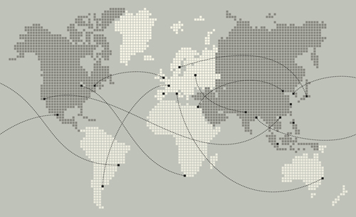 Mosaics with world map vector Mosaics with world map vector
