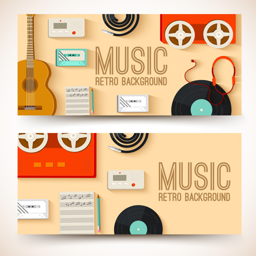 music instruments banner  