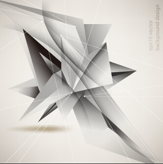 Polygonal 3D effect vector background Polygonal 3D effect vector background