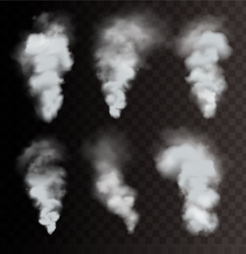 Smokes vector illustration set 01 Smokes vector illustration set 01