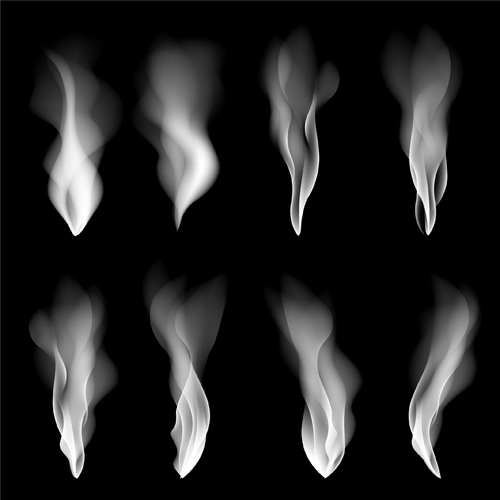 Smokes vector illustration set 03 Smokes vector illustration set 03