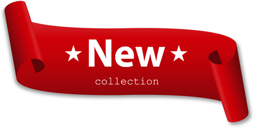 beautiful red ribbon vector