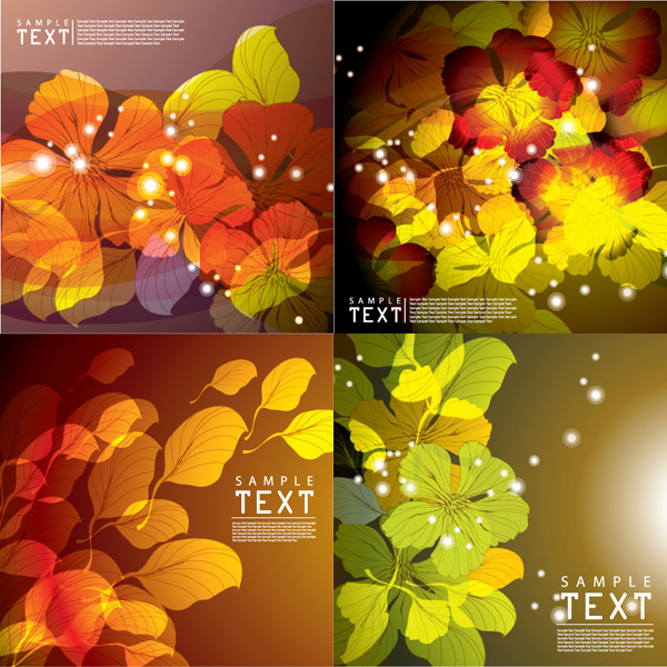 Dream flower background vector art