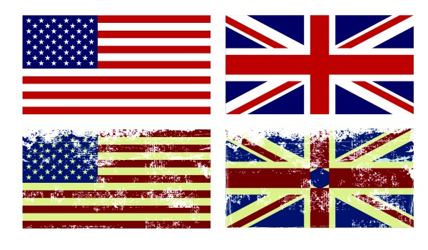 flag design British american 
