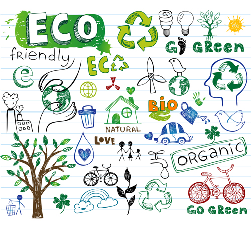 illustration Hand drawing eco 
